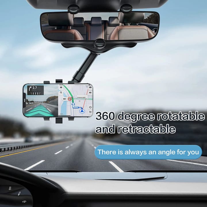 Support Téléphone pour Rétroviseur de Voiture