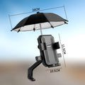 Support Téléphone Moto/Vélo avec Parapluie Intégré