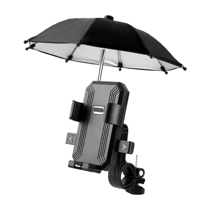 Support Téléphone Moto/Vélo avec Parapluie Intégré