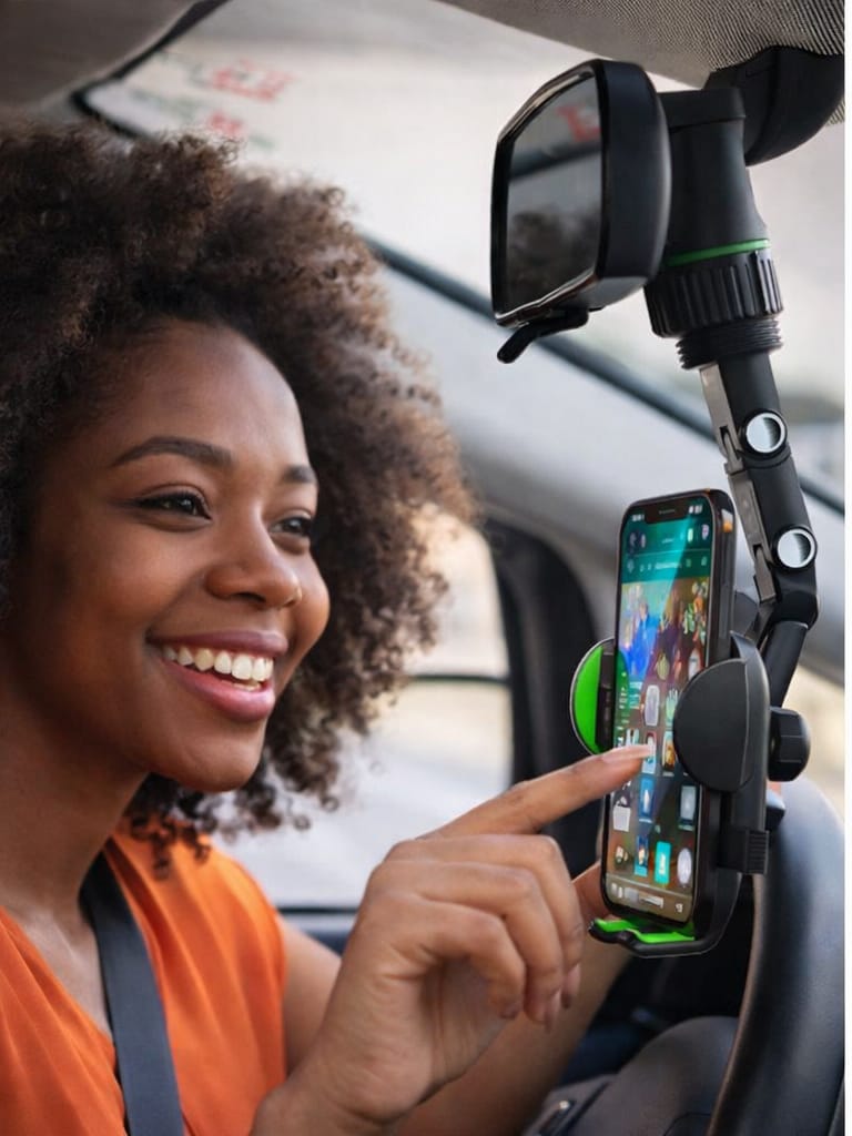 Support Téléphone Rétroviseur 360°